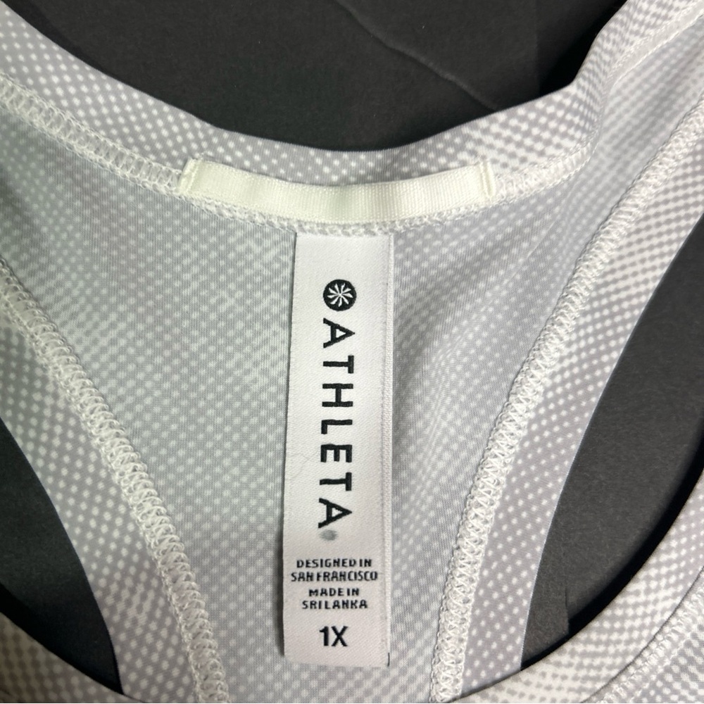 Athleta Cloudy Gray and White Tank Top - Picture 5 of 12